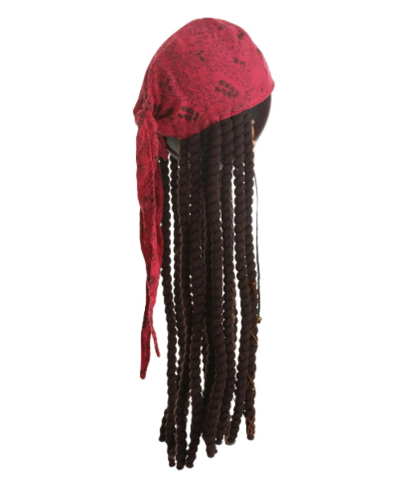 Jack Sparrow Bandana and Dreads Set - Deluxe Costume Accessory - One Size