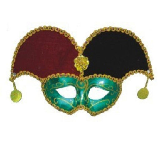 Jester Mask - Mardi Gras - Renaissance - Costume Accessory - One Size