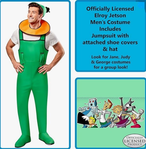 Elroy Jetson - Cartoon - Comic - The Jetsons - Costume - Men - 3 Sizes ...