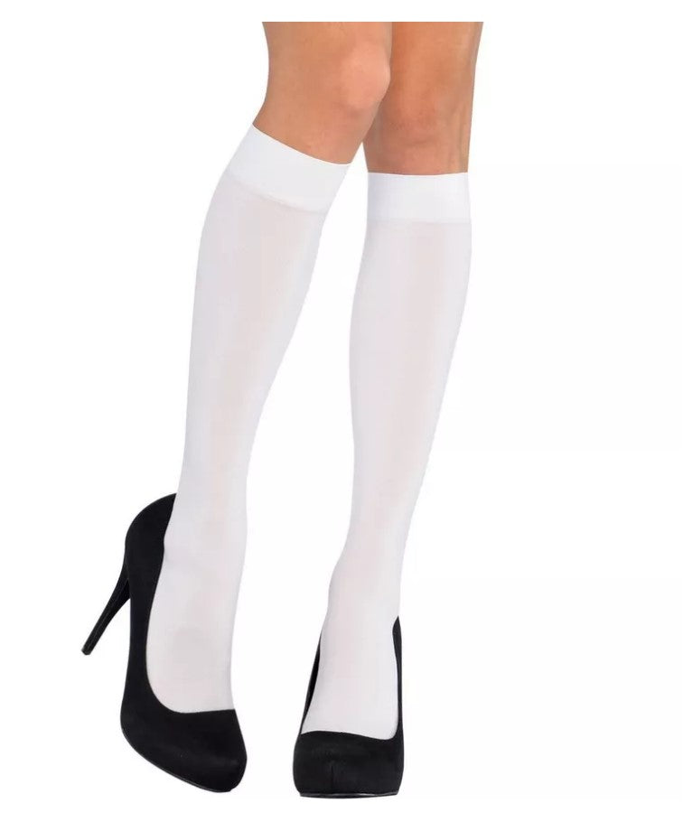 Knee High Socks - School Girl - Costume Accessories - Teen Adult - 2 Colors