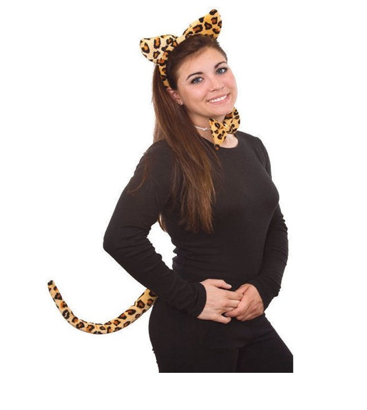 Leopard Set - Big Cat - 3-Piece - Costume Accessory - Child Teen Adult