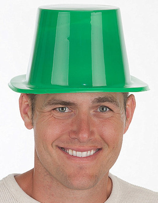 Leprechaun Top Hat - Plastic - Green - St Patrick's Day - Costume Accessory