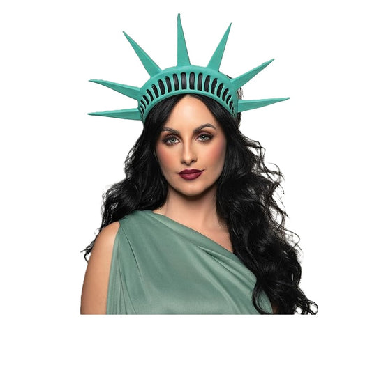 Green Statue of Liberty Headpiece - Rubber - Costume Accessory - One Size