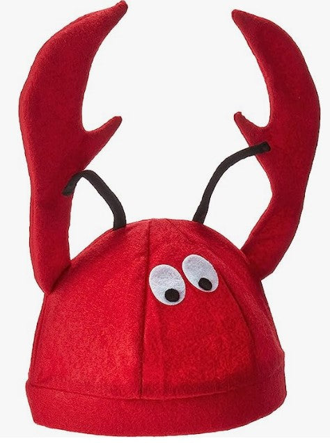 Lobster Hat - Red - Felt - Costume Accessory - Adult Teen