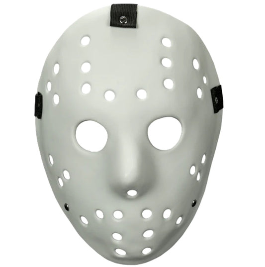 Mabry Monsters Killer Goalie - White Hockey Mask - Deluxe Costume Accessory