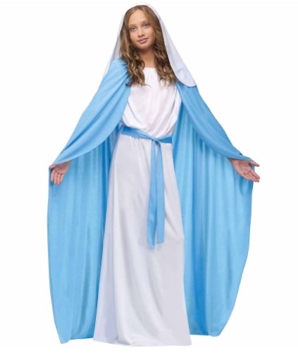 Virgin Mary - Biblical - Holidays - Liturgical - Costume - Girls - Small 4-6