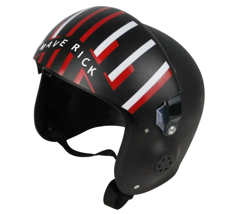 Maverick Helmet - Black/Red/White - Costume Accessory - Adult Teen