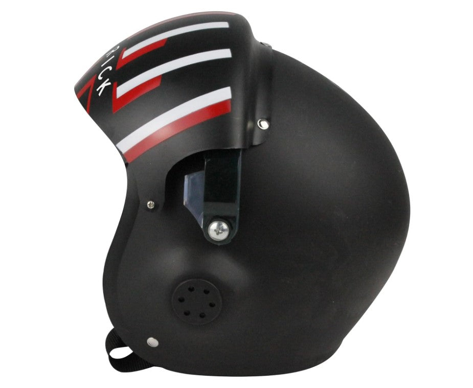 Maverick Helmet - Black/Red/White - Costume Accessory - Adult Teen