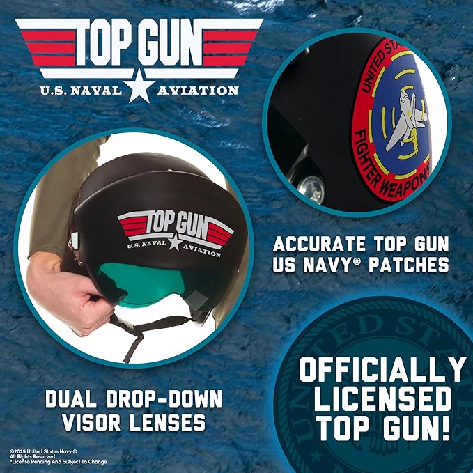 Black Maverick Helmet - Military - Licensed Costume Accessory - One Size