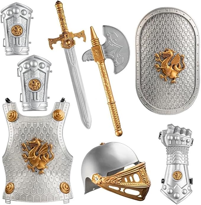 Knight Dress Up Set - Silver/Gold - Costume - Child - One Size