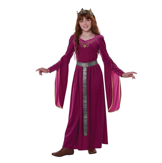 Fuchsia Berry Medieval Princess - Deluxe Costume - Girls - 2 Sizes