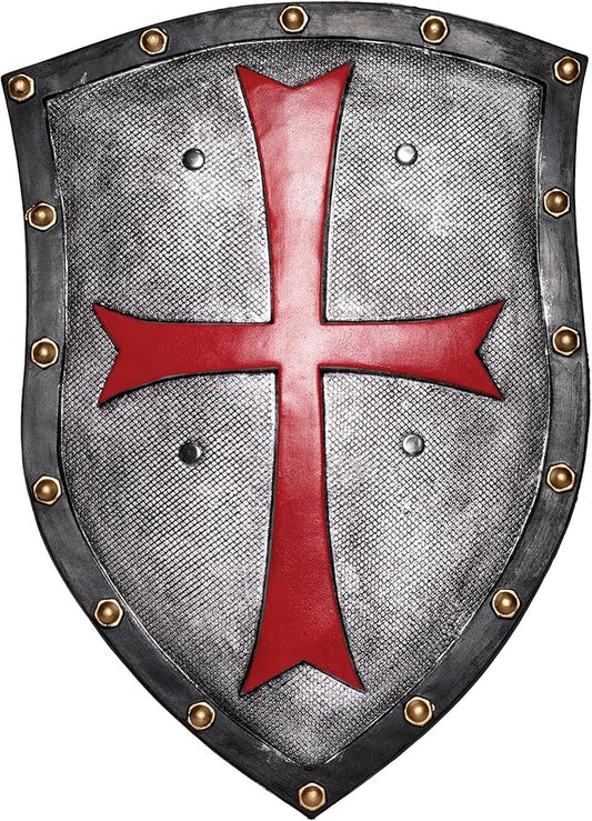Medieval Knight Shield - 20 x 14" - Costume Accessory - Prop - One Size