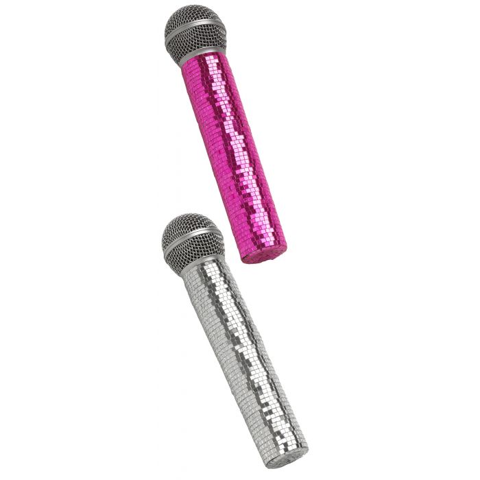 Pop Star Mirror Mic - Microphone - Prop Costume Accessory - 2 Colors