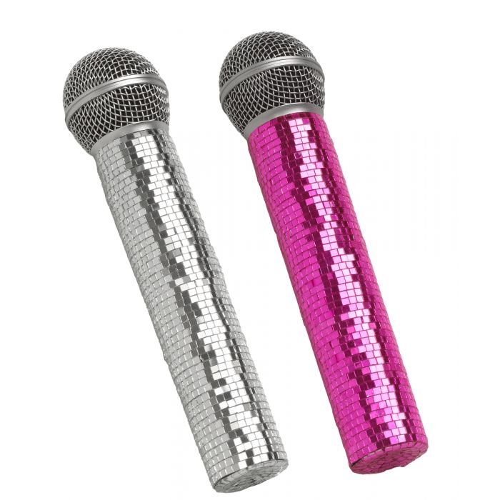 Pop Star Mirror Mic - Microphone - Prop Costume Accessory - 2 Colors