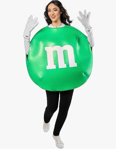 M&amp;Ms - Verde - Túnica de Espuma - Disfraz - Adulto