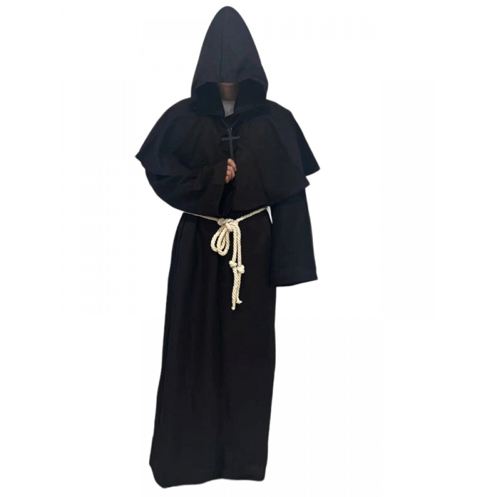 Brown Monk Robe - Plague Doctor - Medieval - Costume - One Size