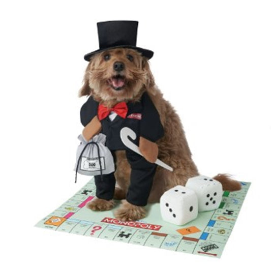 Mr. Monopoly - Pet - Board game - Dog Costume - 2 Sizes