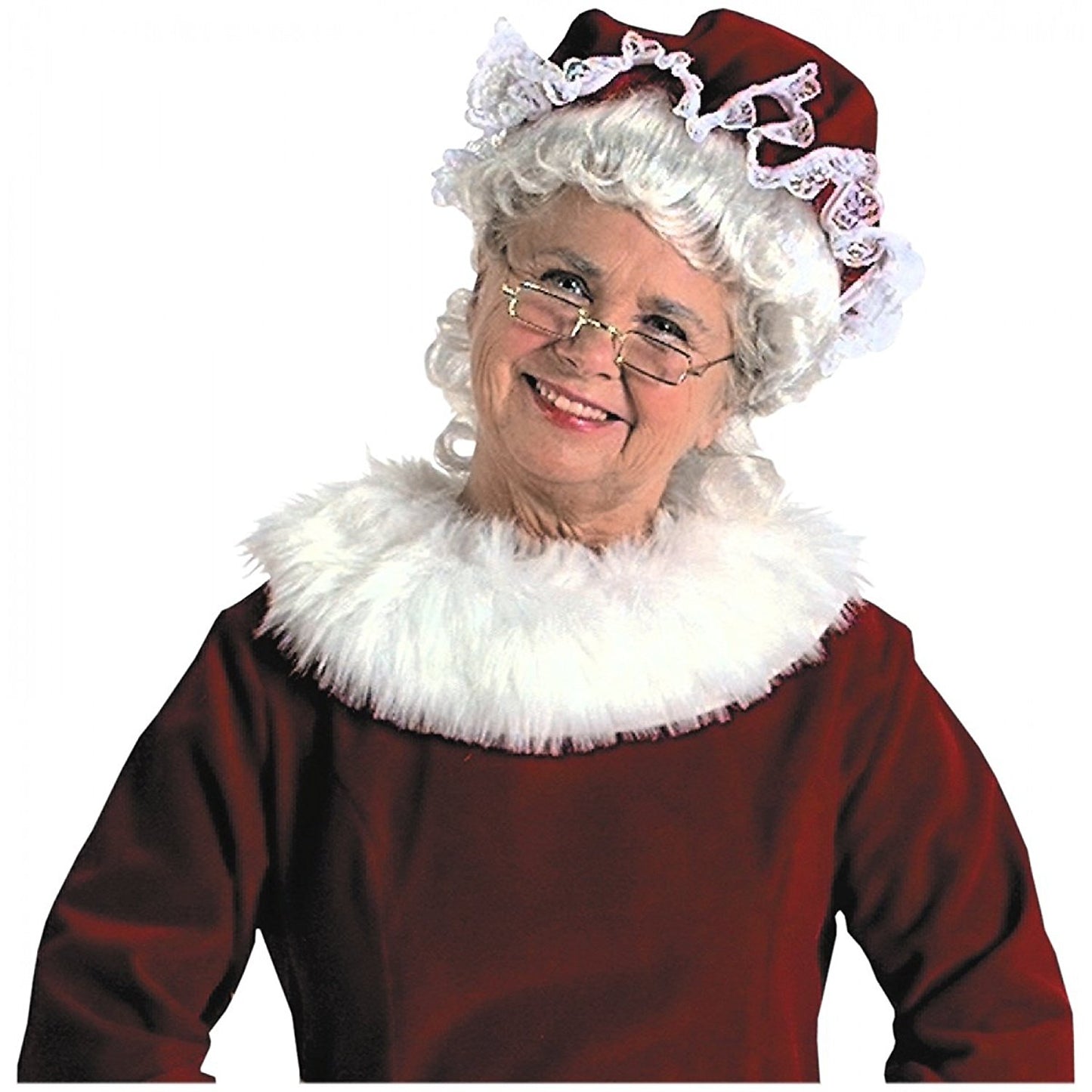 Mrs. Santa Mop Hat - Colonial - Christmas - Costume Accessory - 2 Colors