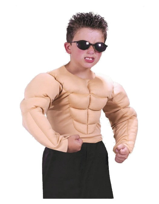 Muscle Shirt - Luchador profesional - Superhéroe - Disfraz - Niño - 3 tallas