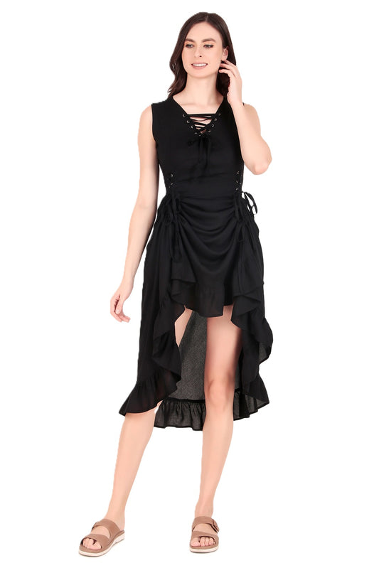 Pirate Mystic Voyage Dress - Hippie - Costume - Women - Brown or Black
