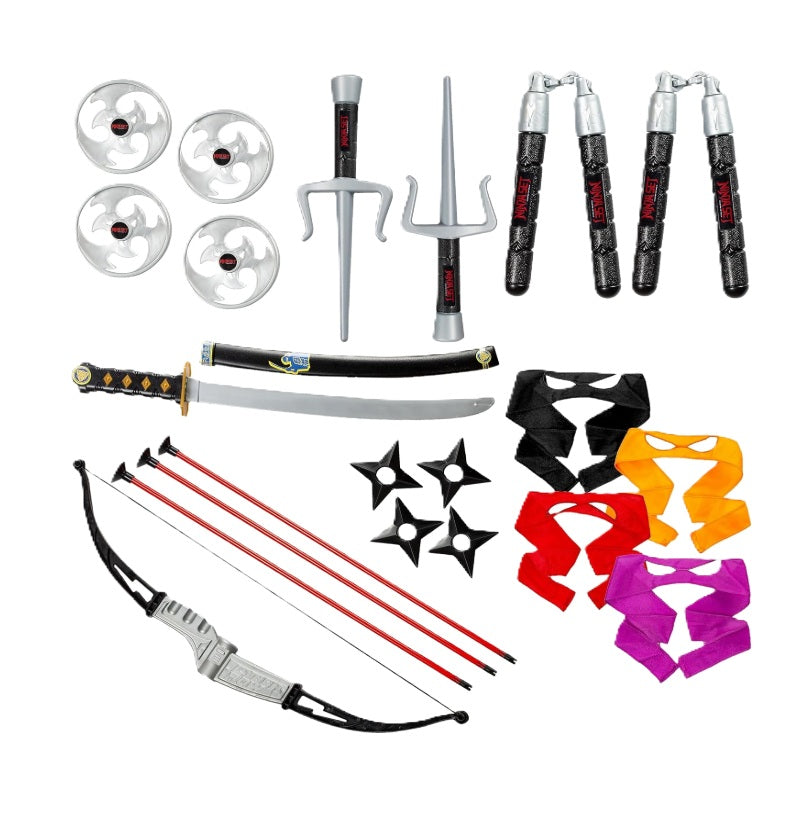 Ninja Dress Up Set - 22 Piece - Costume - Child - One Size