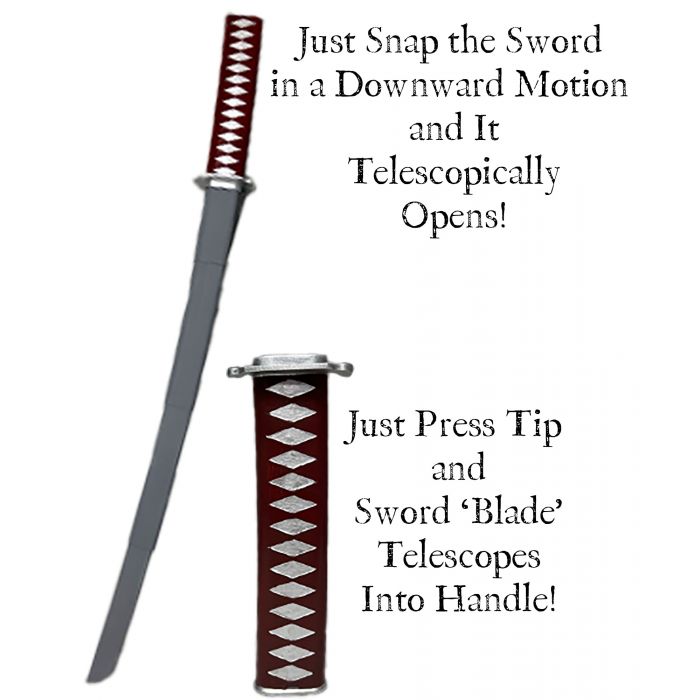 Ninja Katana Sword - Plastic - 27" - Costume Accessory Prop