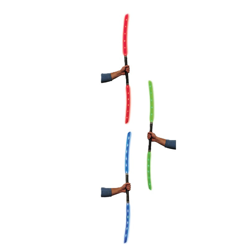 Light-Up Ninja Sword 2 Pack - 22" - Red Blue Green Costume Accessory Prop