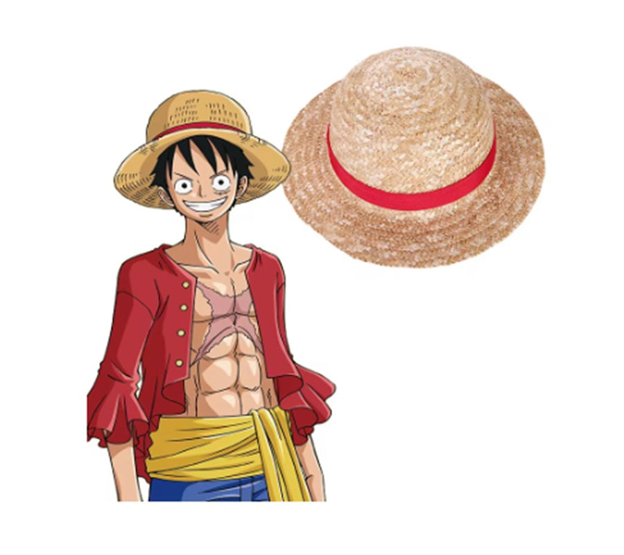 Safari Frontier Hat - Straw - Huck Finn - Luffy - Costume Accessory - Adult Teen