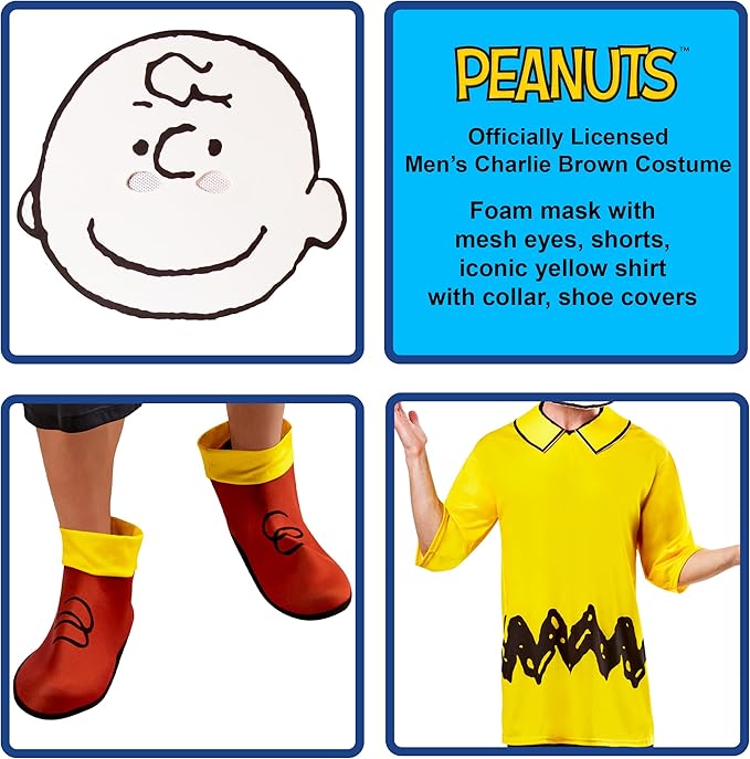 Charlie Brown - Peanuts - Costume - Adult - One Size