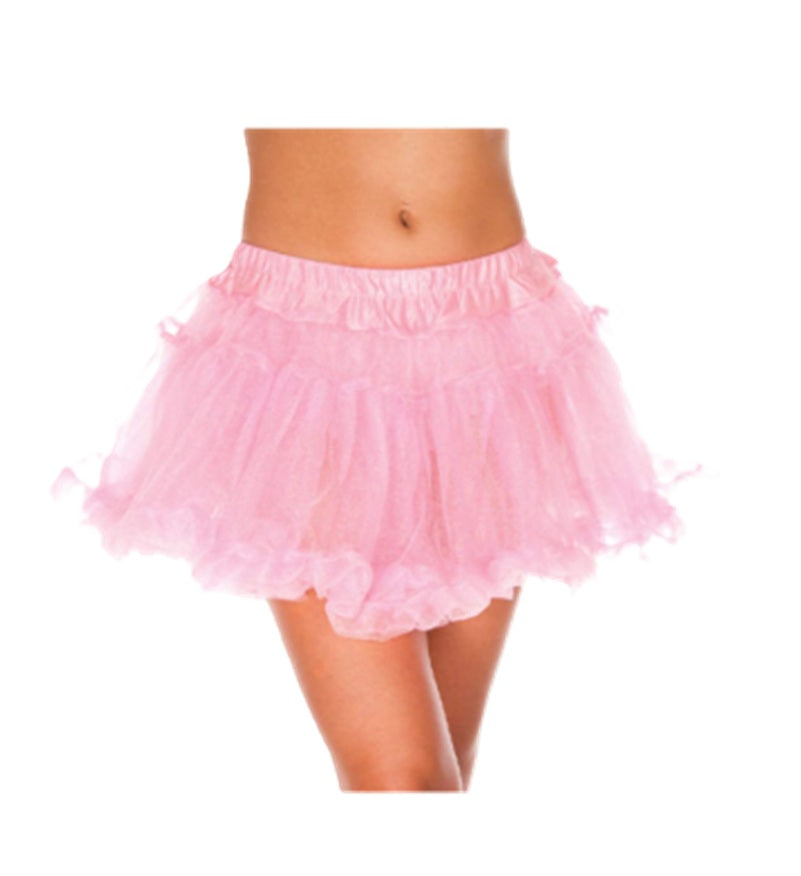 Lace Trim Mesh Mini Slip - Petticoat - Costume Accessory - Women - 5 Colors