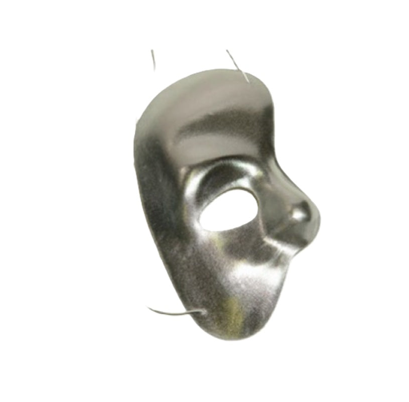 Silver Phantom of the Opera Mask - Lightweight - Costume Accessory - One Size