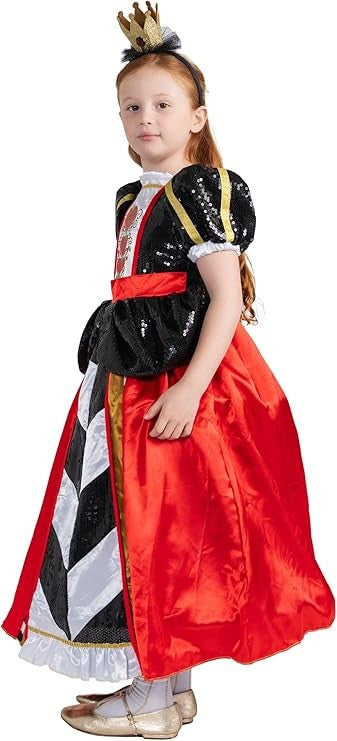 Queen of Hearts - Alice in Wonderland - Costume - Girls - XL 12-14