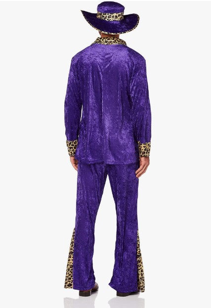 Pimp - Old School - Red or Purple - 1970's - Costume - Men's - 2 Sizes