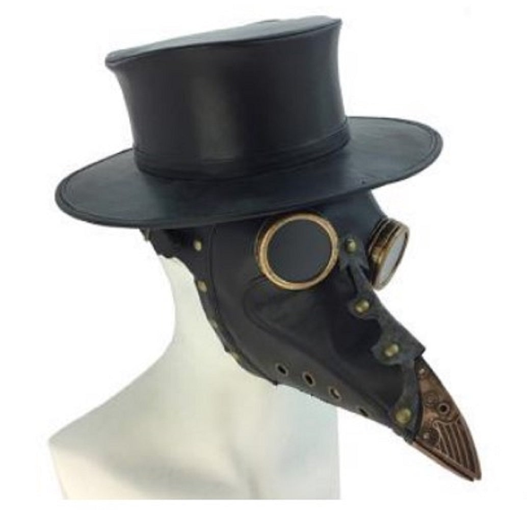 Plague Doctor Hat - Leather-Look - V for Vendetta - Costume Accessory - One Size