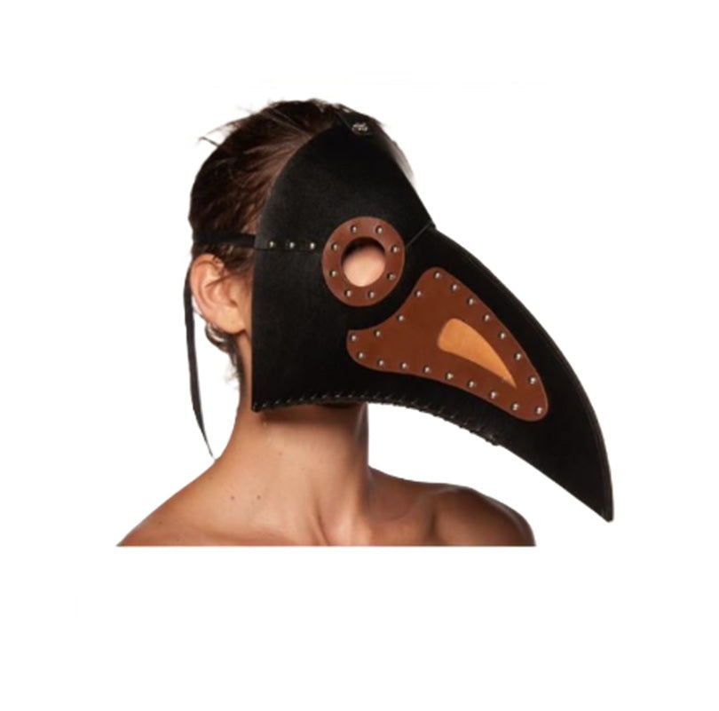 Black/Brown Plague Doctor Mask - Steampunk - Costume Accessory - One Size