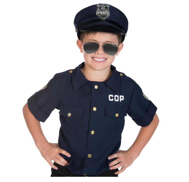 Aviator Glasses - Officer - Smoky Lens - Costume Accessory - Child