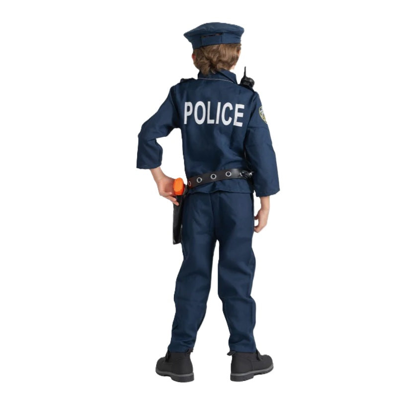 Navy Blue Police Officer - Costume - Unisex Child - 3 Sizes
