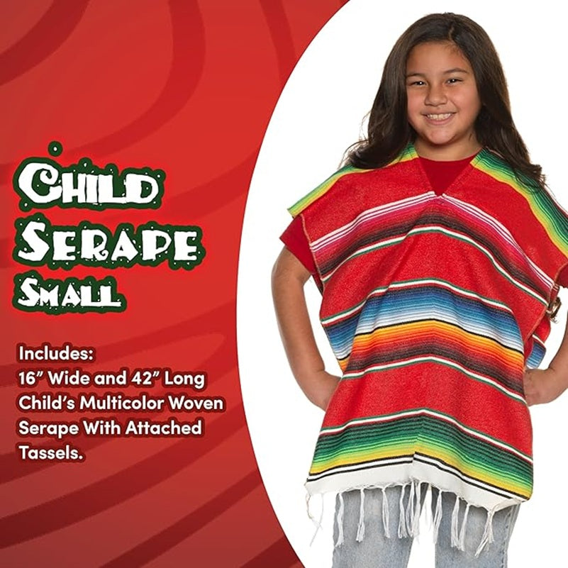 Western Poncho - Clint Eastwood - Cinco de Mayo - Costume - Child - Medium