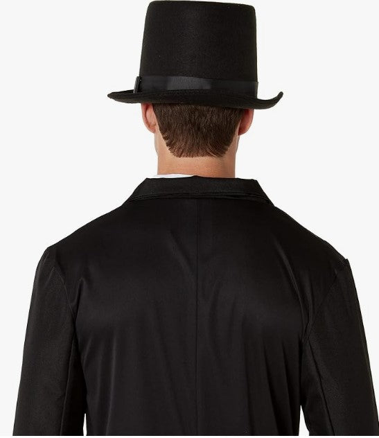 Black Top Hat - President - Victorian - Holiday - Costume Accessory - One Size