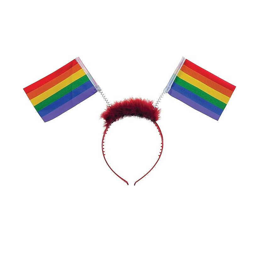 Pride Flag Head Bopper - Rainbow - Costume Accessory - One Size