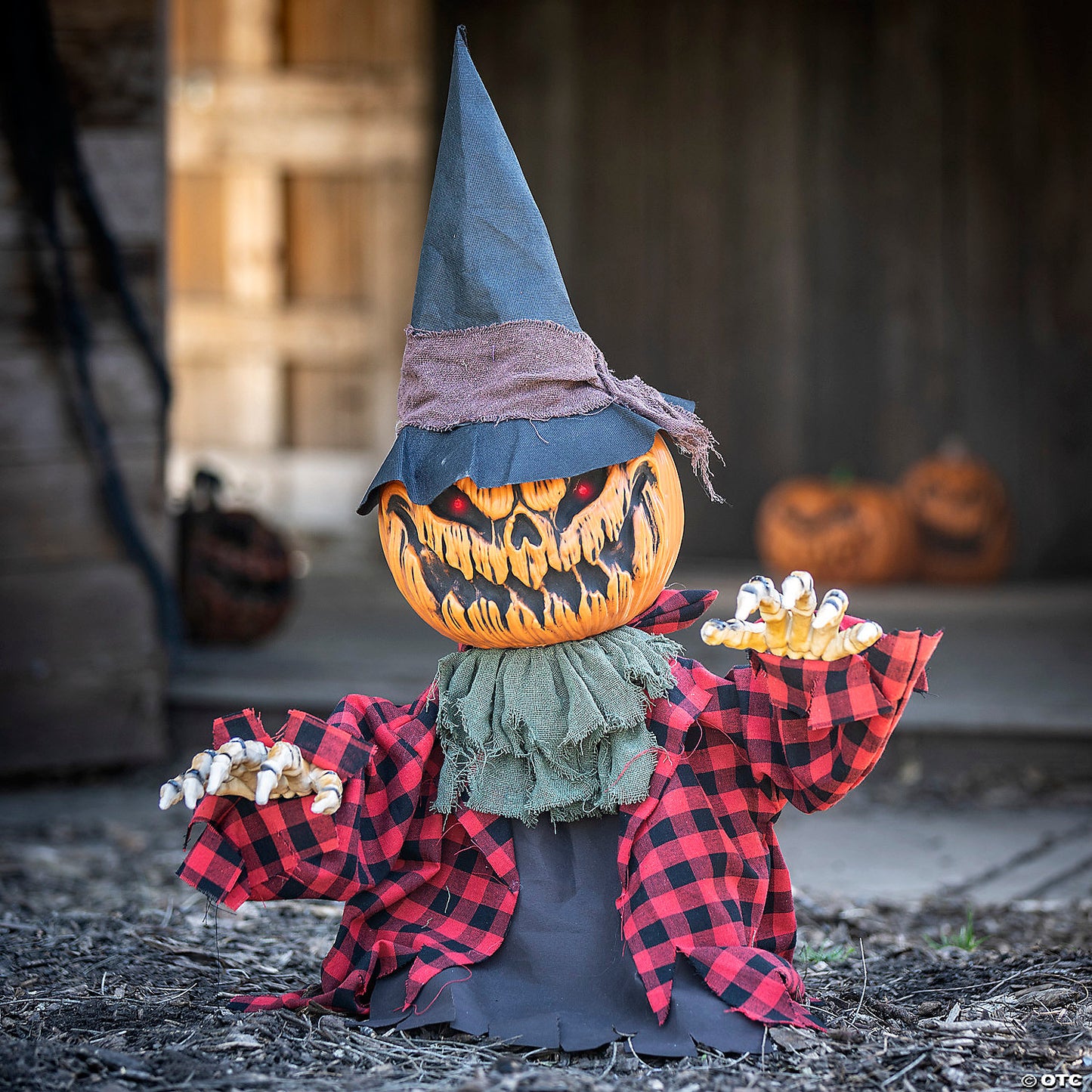 Groundbreaker Animated Pumpkin - 2' Tall - Halloween Decoration - Prop Decor