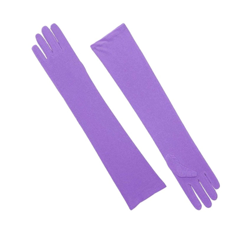 Purple Opera Gloves - Over-The-Elbow - Jessica - Costume Accessories - One Size