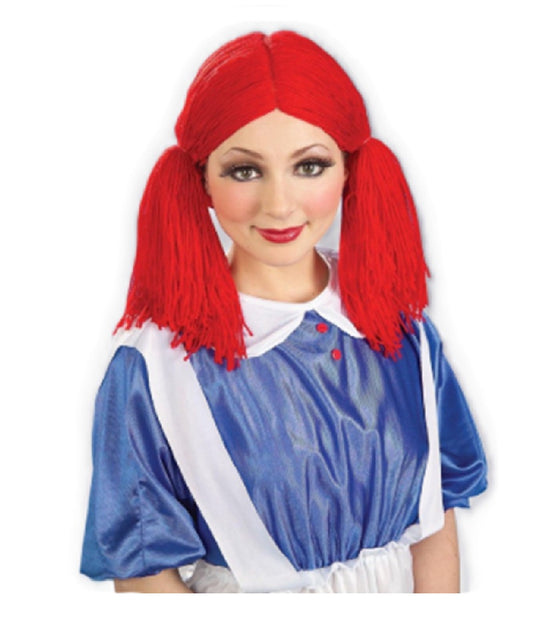 Raggedy Ann Wig - Rag Doll - Storybook - Sally - Costume Accessory - One Size