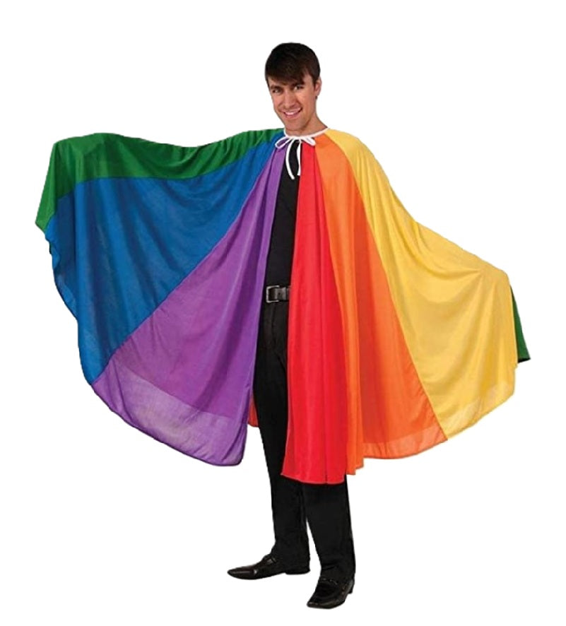 Rainbow Pride Flag Cape - 56" - Superhero - Sports - Costume - One Size