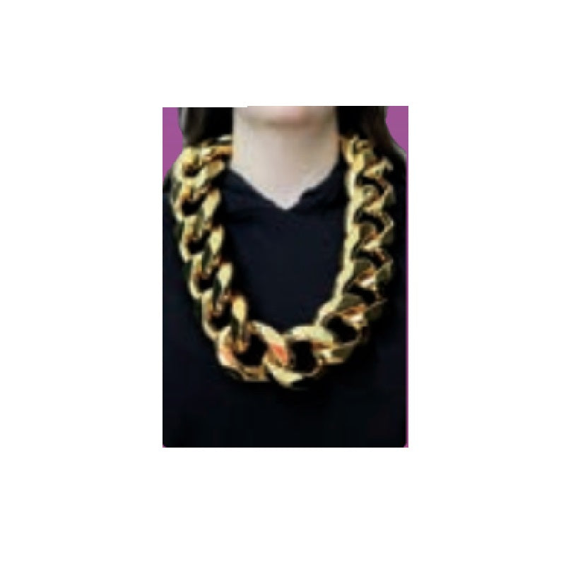 Rapper Chain - 36" - Super Massive - 80's 90's - Gold - Costume Accessory