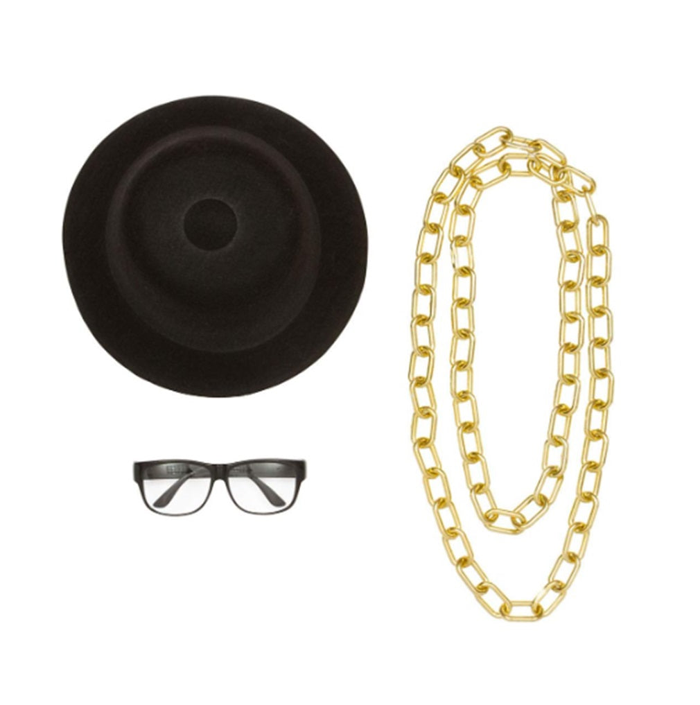 Old School Rapper Set - 80's 90's - Deluxe Costume Accessory - One Size
