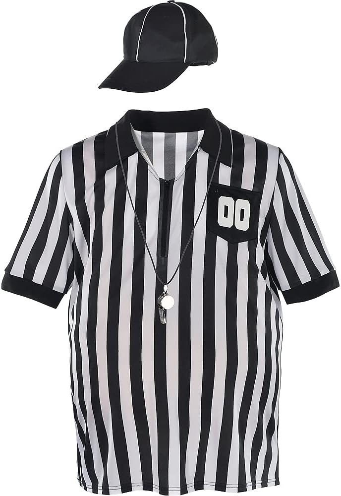 Referee Kit - 3-Pieces - Sports - Costume - Men - Standard