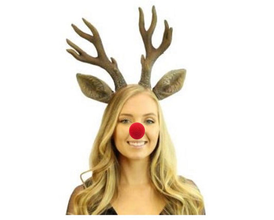 Sponge Clown Nose - Red - Rudolph - Cosplay Costume Accessory - 2 Sizes