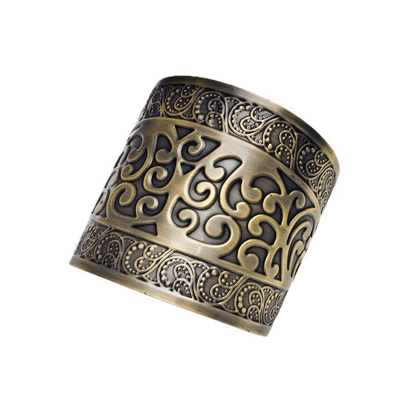 Antique Copper Roman Ancient Wrist Cuffs - 1 Pair - Costume Accessory - One Size