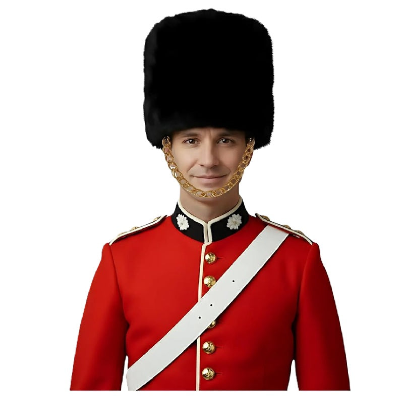 Black Royal Guard Hat - Trapper - Cossack - Deluxe Costume Accessory - One Size